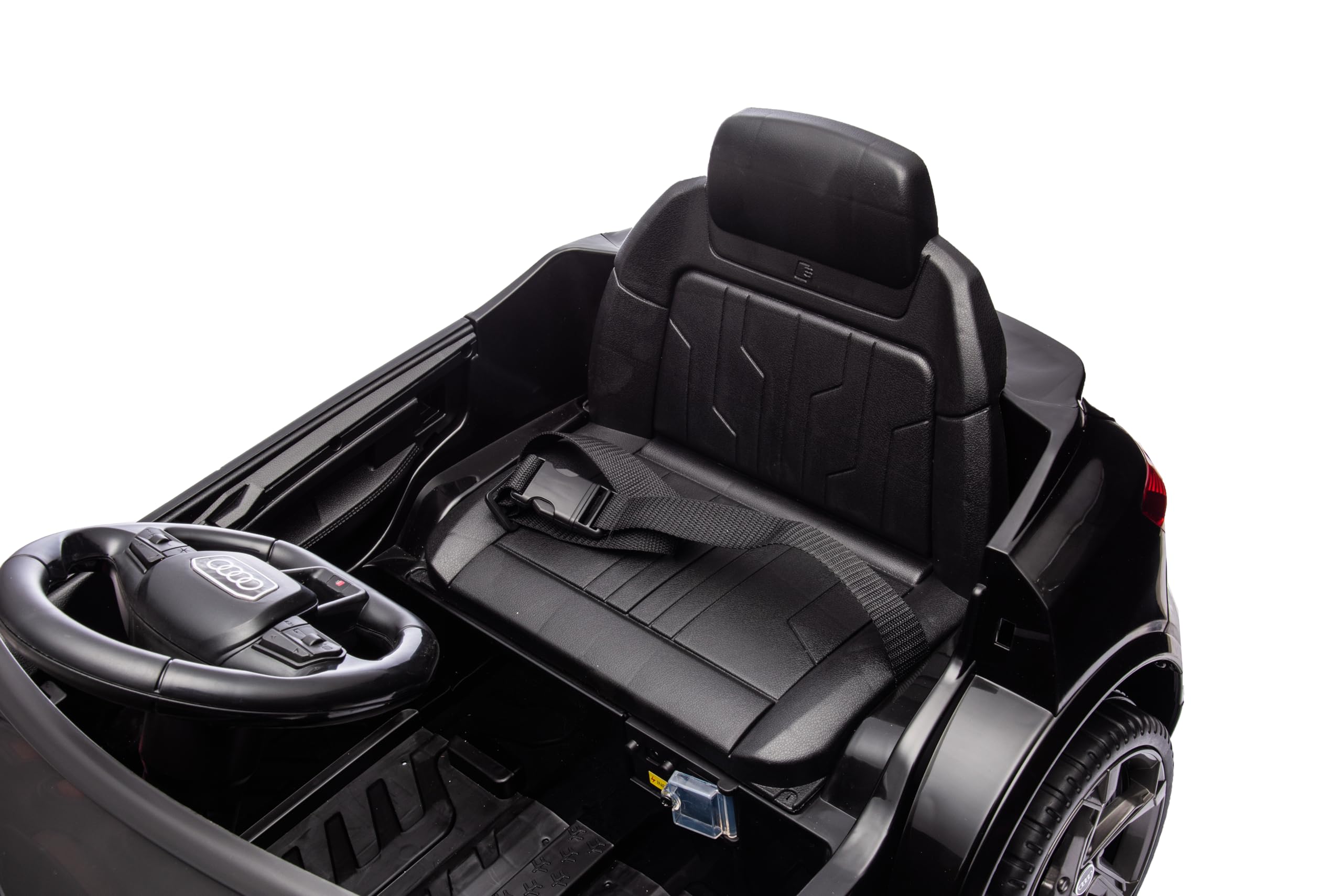 FINOOS Voiture électrique Enfants A.UDI SQ8 e-tron 12V télécommande 2,4GHz Noir