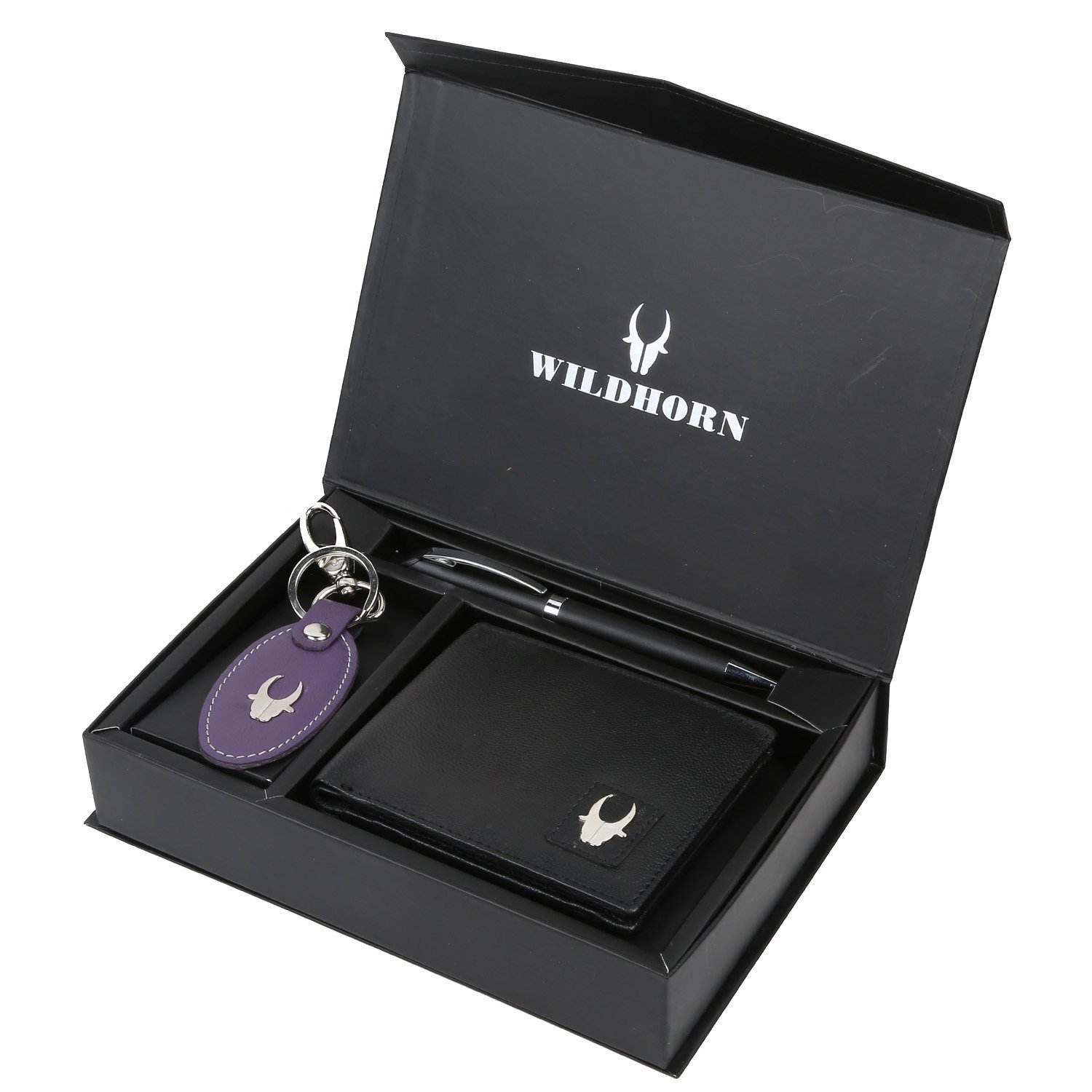 Gift Hamper for Men I Leather Wallet, Keychain & Pen Combo Gift Set I Gift for Friend, Boyfriend,Husband,Father, Son etc.-image-32
