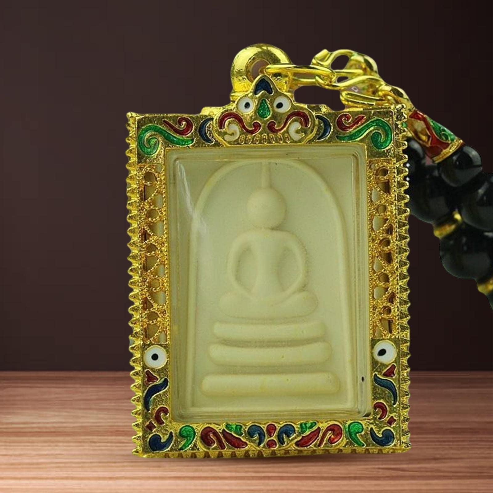 Amazon.co.jp: タイのお守りペンダント Phra Somdej 仏 タイ寺院 丈夫