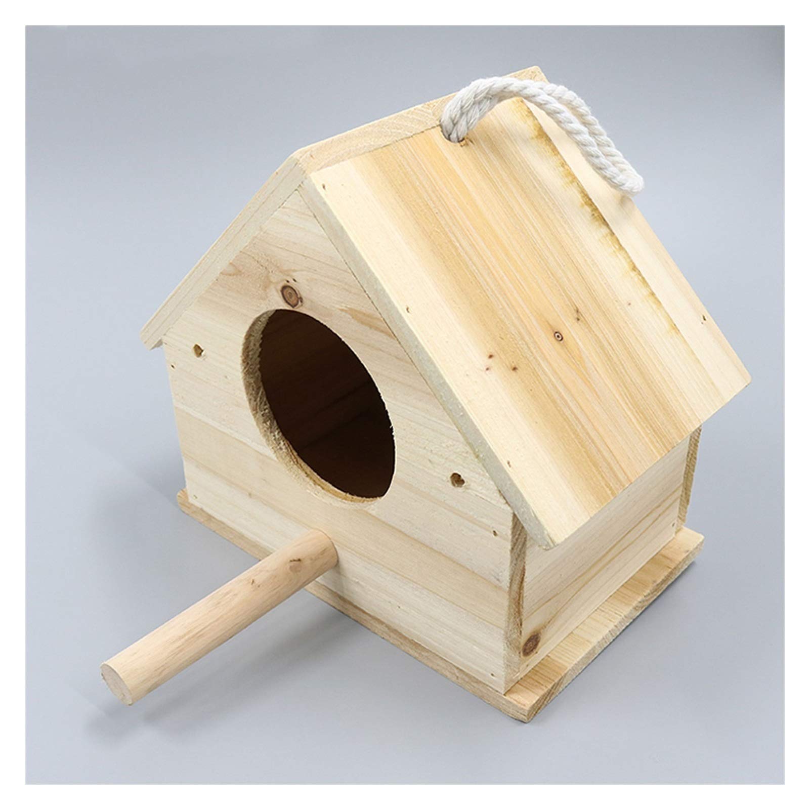 Jaula de pájaros Pájaros Naturales Huts Colgando Loros de cría de gorrión, Piel de Tigre, Caja de cría de Loros de peonía, Caja de Nido Nido de Pájaro