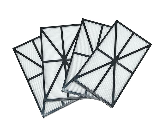 Nispira RCX70101PAK2 Robotic Pool Cleaner Filter Panels Cartridge Replacement | For Hayward Robotic AquaVac, TigerShark, SharkVac Pool Cleaners | Pack of 4