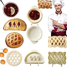 3Pcs Mini Pie Molds, Dough Presser Pocket Pie Molds for Baking, Party Potluck Hand Pie Molds, One Press Autumn Cottage Pie Set with Dumplings and Cookies Shapes