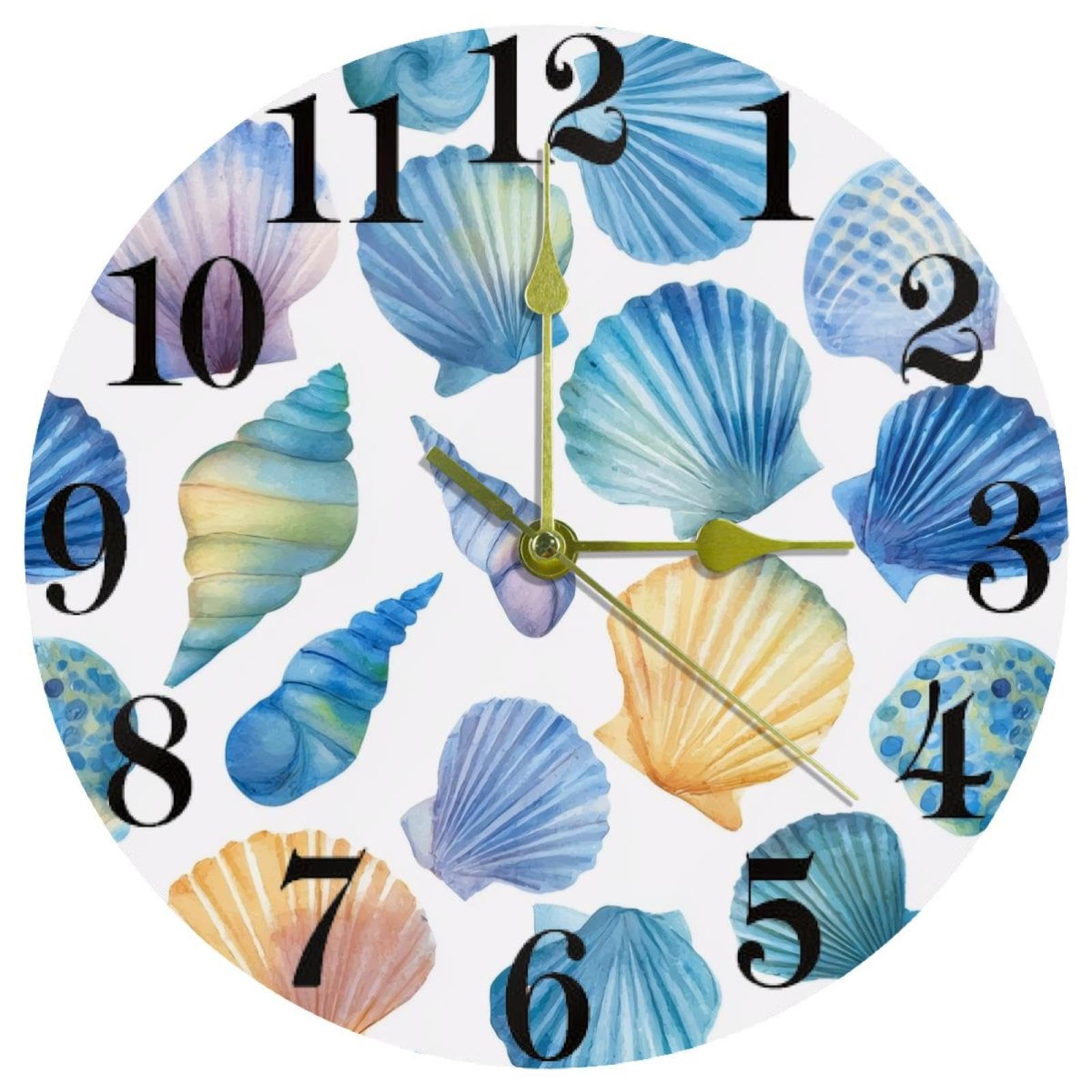 Horloge murale fonctionne à piles sans bruit pour espaces de travail