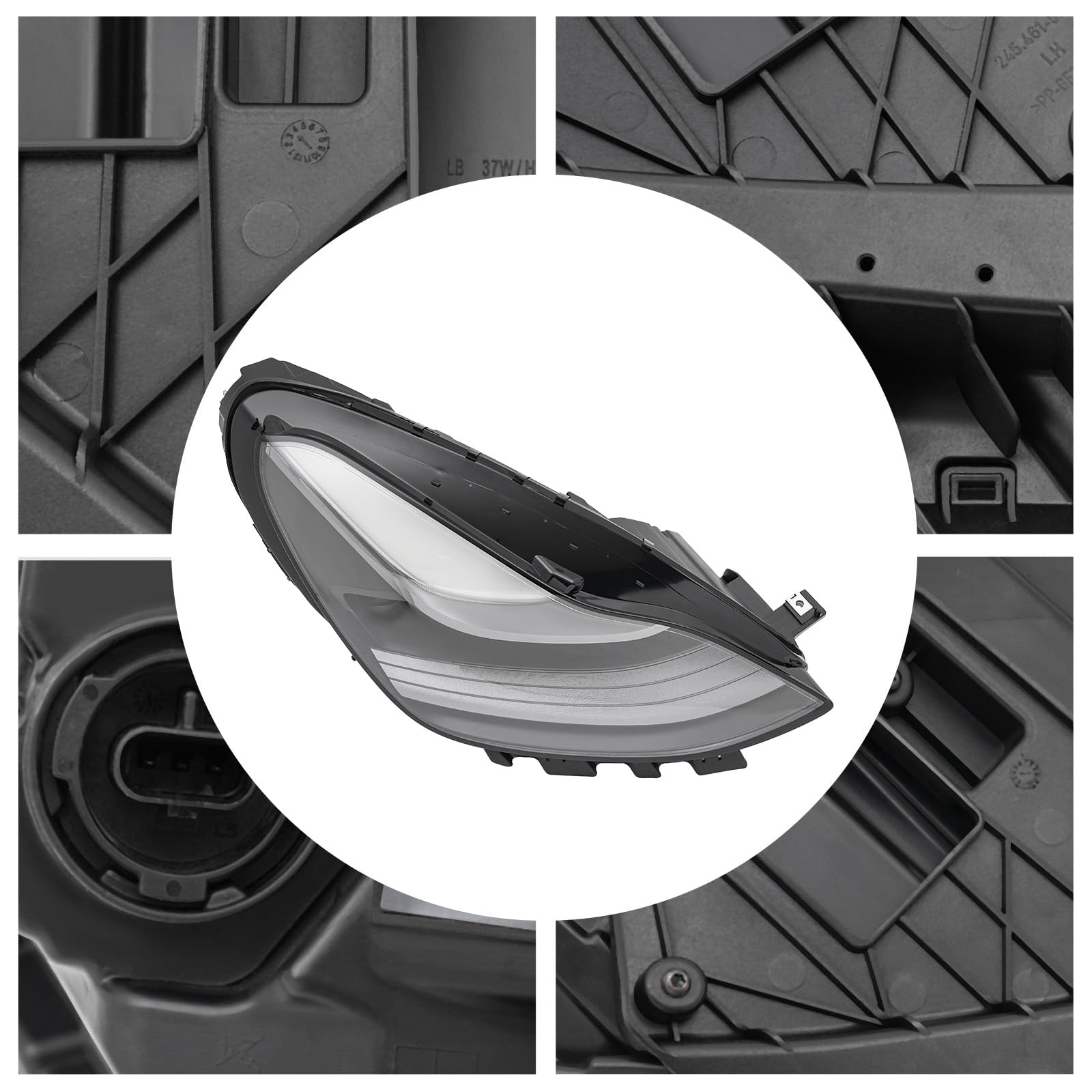 RH Passenger Side Headlight For Tesla Model 3 & Y – 1514953 With Matrix Lens