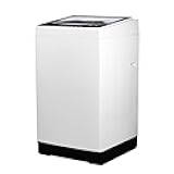 Small Portable Washer, Washing Machine for Household Use, Portable Washer 2.0 Cu. Ft. with 6 Cycles, Transparent Lid & LED Display