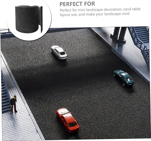 Miniatura 2 de 1 rollo de pegatinas de decoración artificial modelo de carretera realista adorno de calle mesa de arena modelo de bricolaje simulación modelo de