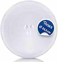 Mikrowellen Glasplatte 24cm - Hitzebeständiger Drehteller Ersatz Fürs Aufwärmen