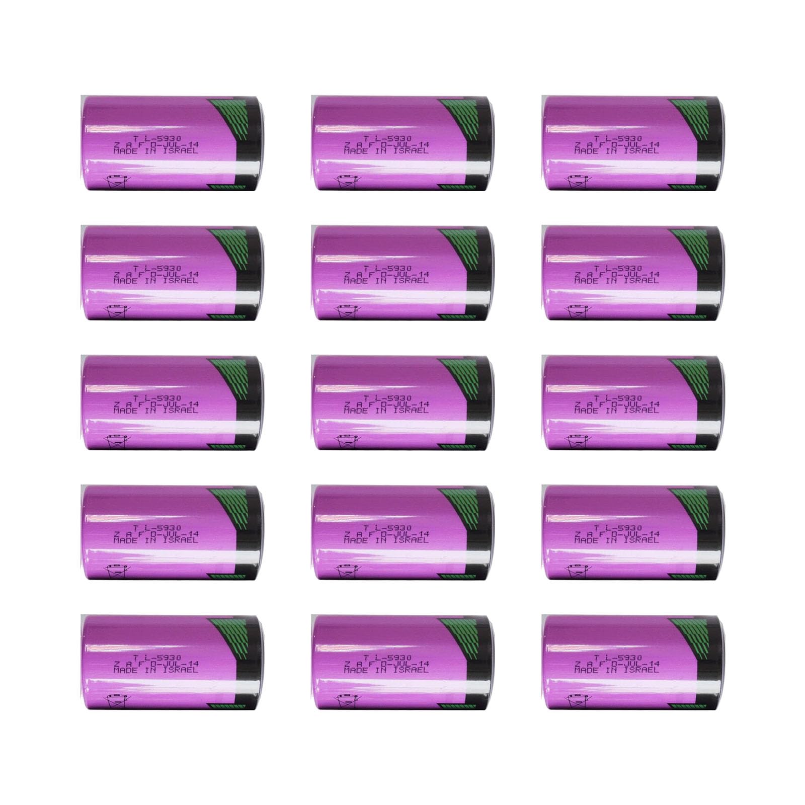 HYHGKHGKFKFKBFJ ?15 Pack?TL-5930 3.6V 19000mAh Lithium Battery for Tadiran TL-5930 Battery Series, Size D