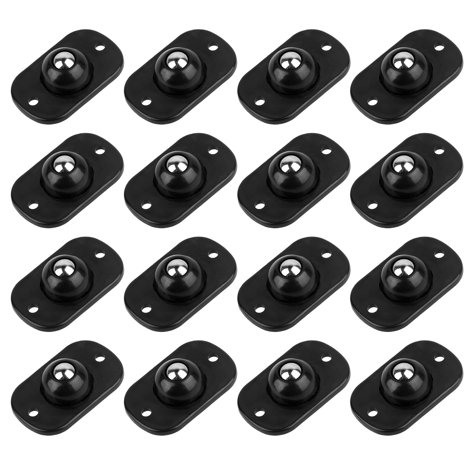 16 Pcs Self Adhesive Mini Caster Wheels 360° Swivel Mini Appliance Rollers Smooth Rotation Appliance Ball Sliders Universal Wheel Transfers for