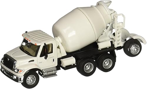 Walthers SceneMaster International Camón a escala, 7600 Mezclador de cemento de 3 ejes, blanco