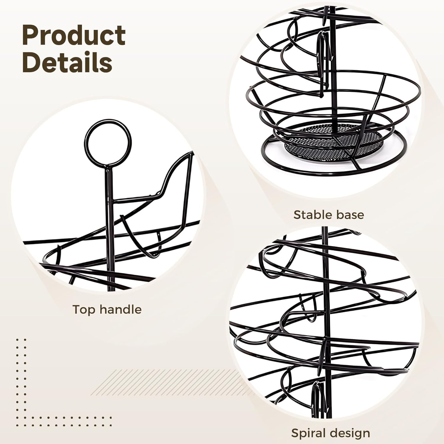 Metal Egg Dispenser, Countertop Egg Holder, Black Farmhouse Rack, Large Capacity, 14.1 X 7.6 X 5.7 in