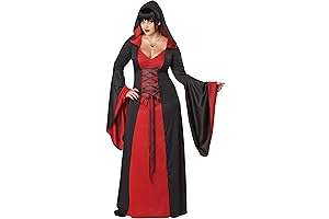 Plus Size Deluxe Hooded Robe Costume for Women