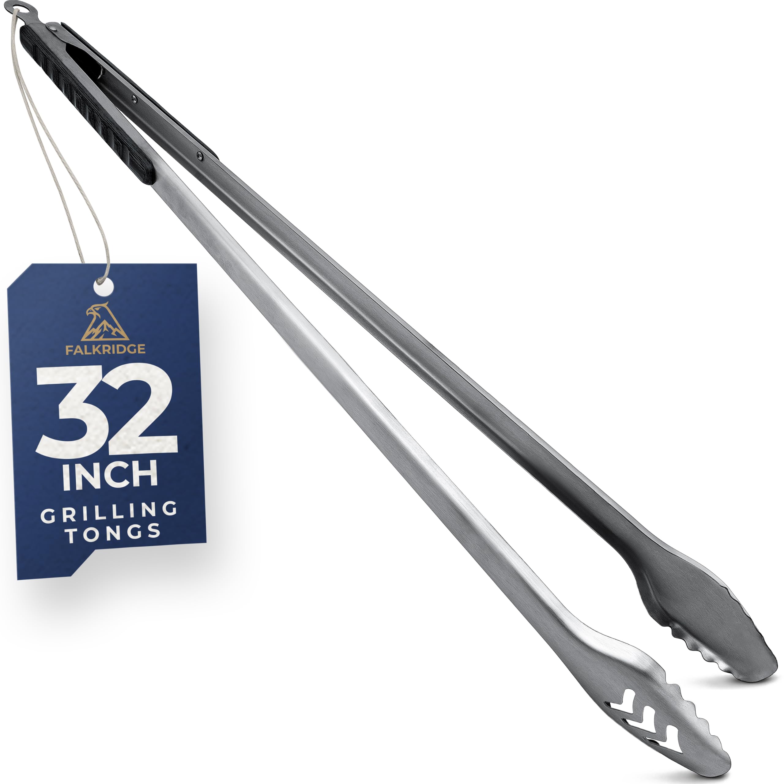 Heavy Duty Grill Tongs - 32 Inch BBQ Tongs -9