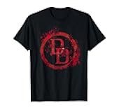 Marvel Daredevil Logo Splatter Graphic T-Shirt T-Shirt