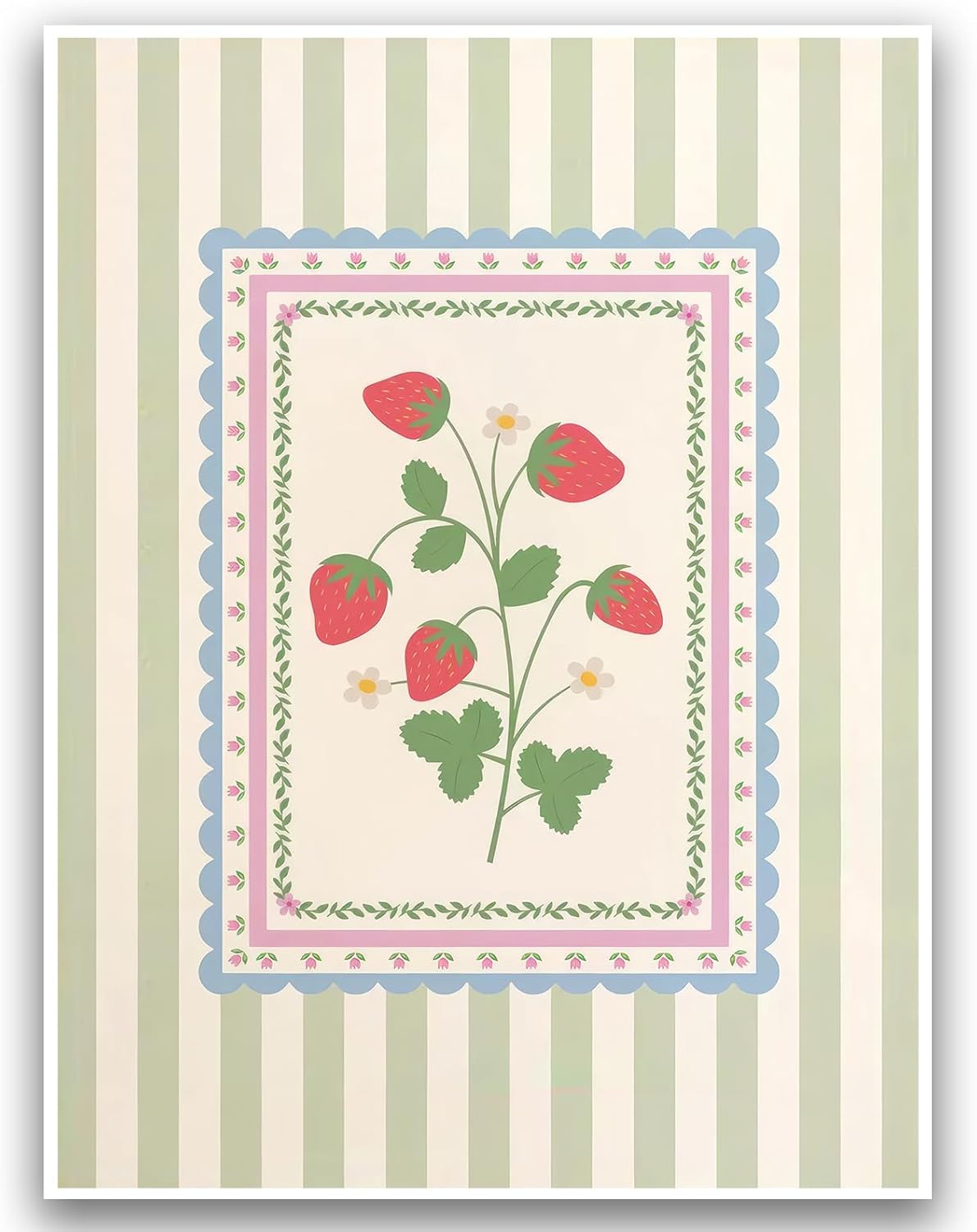 KAQNMY Large Green Forest Wall Art Nature Landscape Wall Decor Nature Lake Picture Set Of 3 Boho Watercolor Landscape Picture for Living Room Bedroom Dining Room Office Home 12x16Inch UnFramed Decor