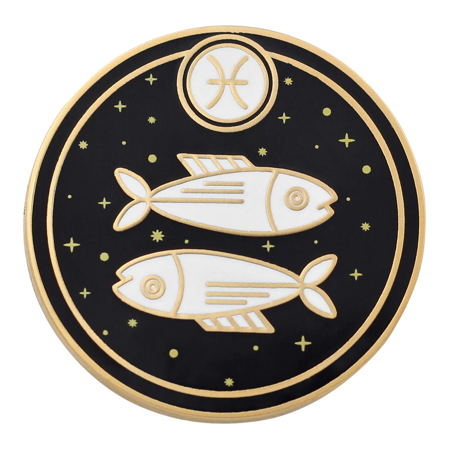 REAL SIC Astrological Sign Pin - Star Sign/Astrology Enamel Pins, Lapel Pins for Birth Sign, Great Gift for Anyone, Perfect Accessory for Jackets, Hats, Backpacks & Tops