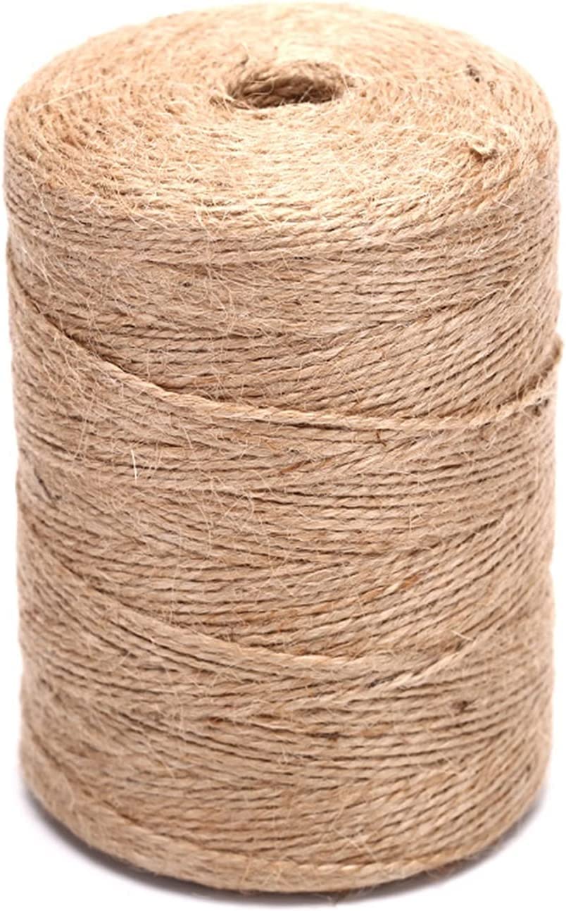 Naturalny sznurek jutowy, 50/80Meters DIY Jute Hemp Wedding Party Decoration