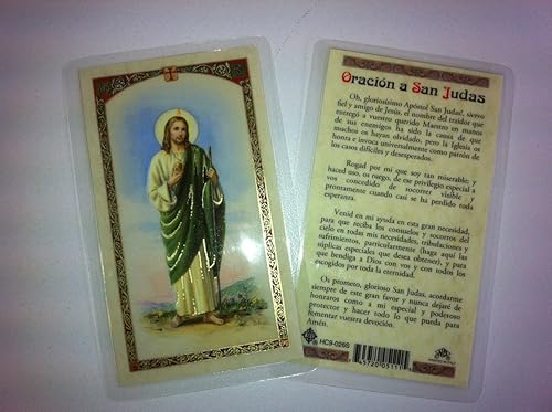 kellkin Tarjetas de oración sagradas para San Judas (Saint Jude) en español.