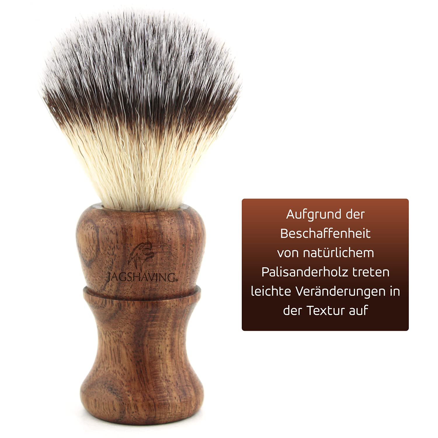 Jag Shaving Zestaw do golenia – zrównoważony 3-częściowy zestaw do golenia z drewna – pędzel do golenia włosów syntetycznych – podwójne ostrza do golenia – maszynka do golenia dla kobiet i mężczyzn –