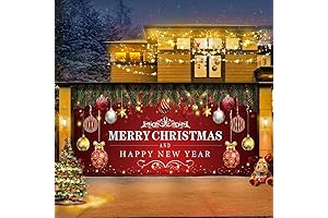 Christmas Garage Door Magnets Holiday Decorations - 7x16ft Xmas Coverings