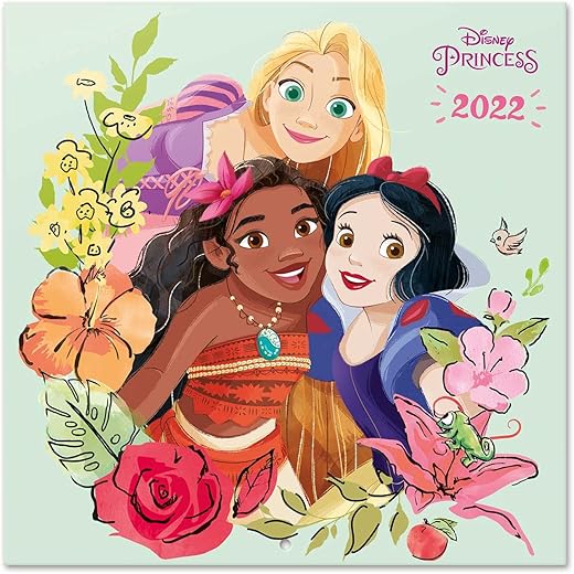 Grupo Erik Disney Calendar 2022 Includes Gift Poster - Disney Princesses Calendar - 2022 Wall Calendar │ 2022 Wall Yearly Calendar - Monthly Calendar - Officially Licensed Product