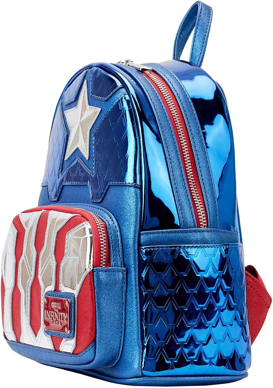 Loungefly: Marvel Shine Captain America Cosplay Mini Backpack - Confidential