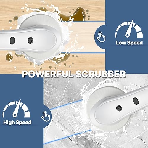 Miniatura 3 de Lavador eléctrico giratorio inalámbrico con 6 cabezales de cepillo reemplazables