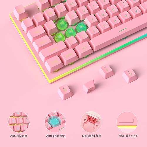 Miniatura 5 de MageGee GT838 - Combo de teclado y mouse para juegos, 104 teclas RGB retroiluminados silenciosos con cable para computadora portátil, PC MAC, con