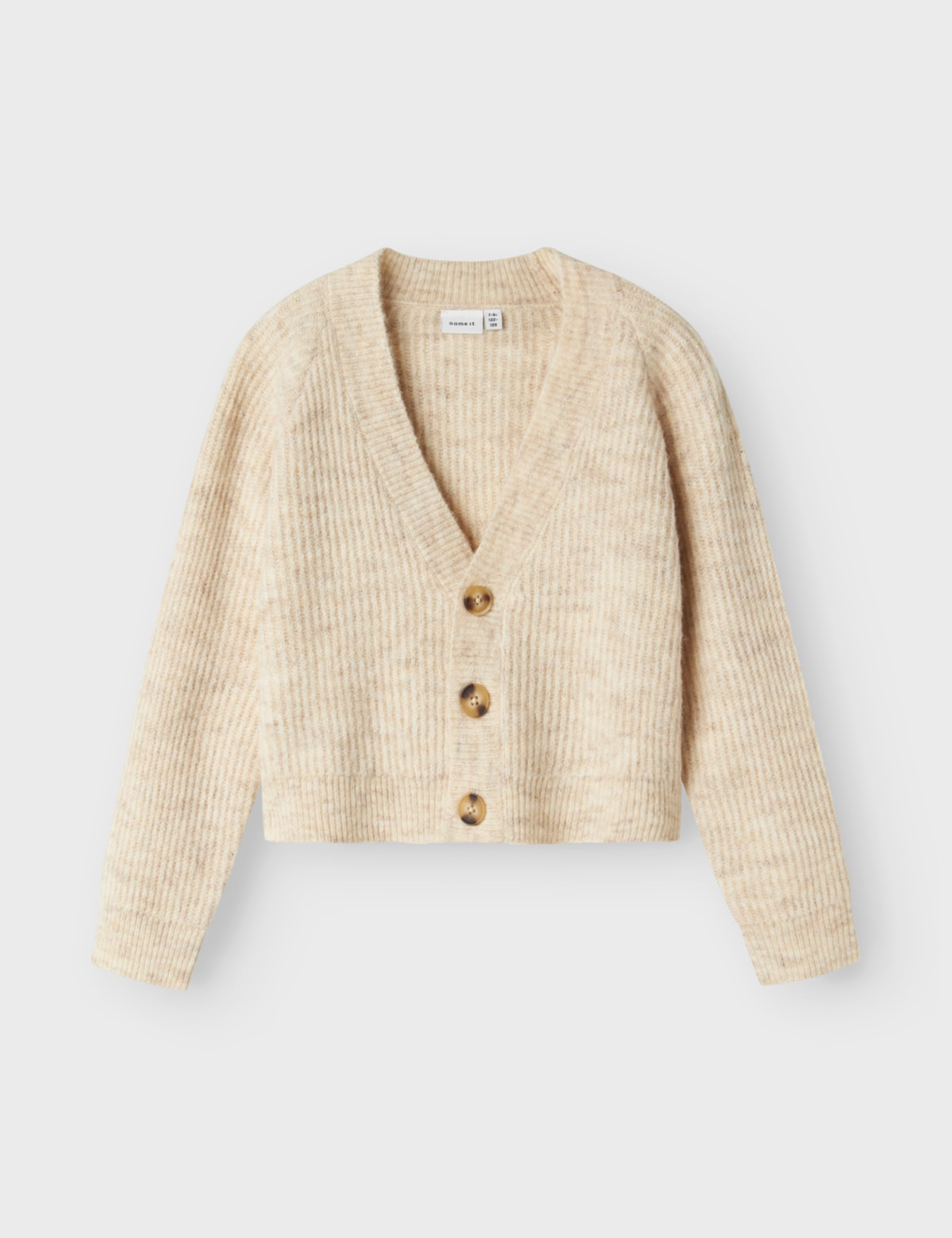 Name IT Nkfholly Boxy Short Knit Card Noos Maglione Cardigan Bambine e Ragazze