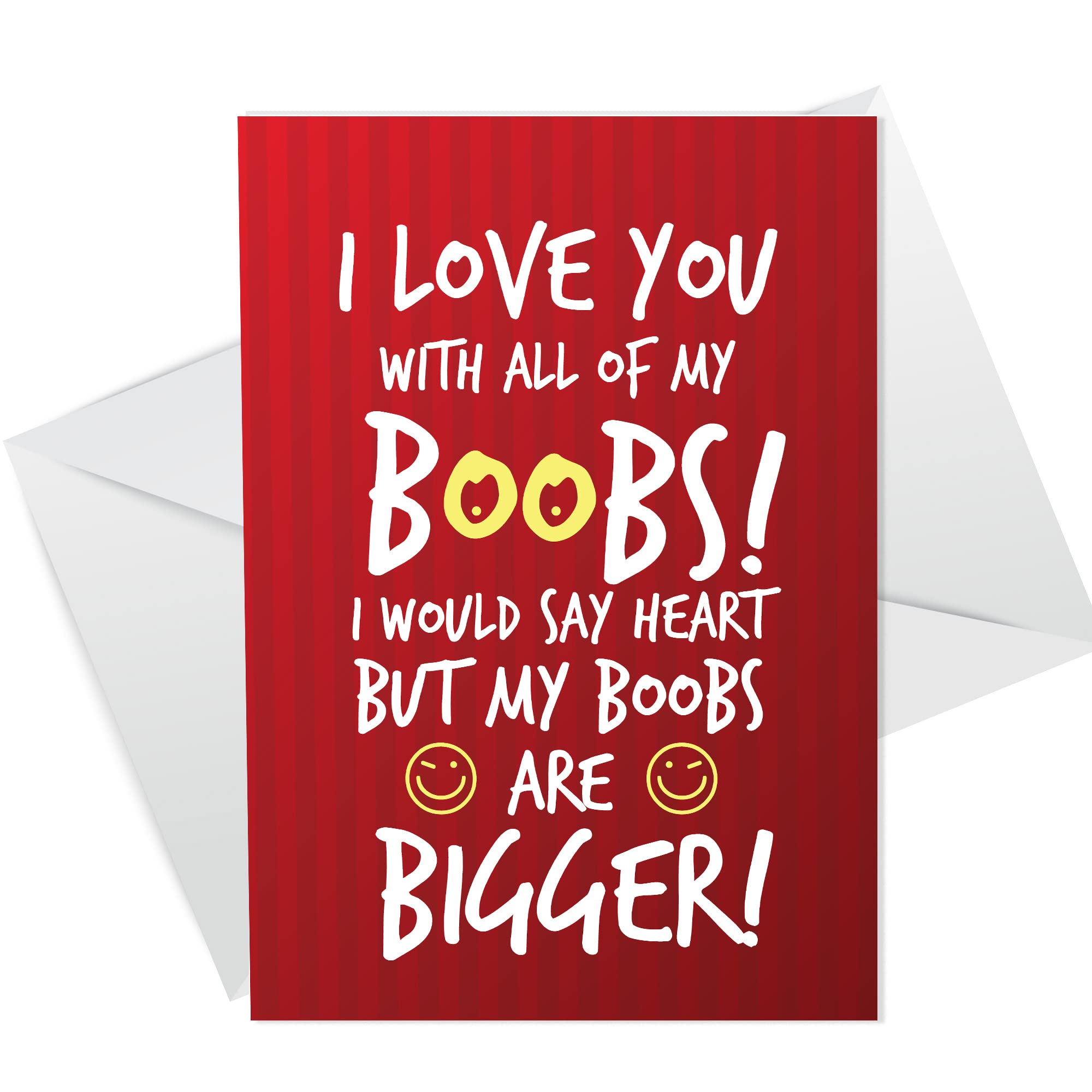 Funny Rude Valentines Day Card For Boyfriend Husband Joke Card For Men Him Keepsake