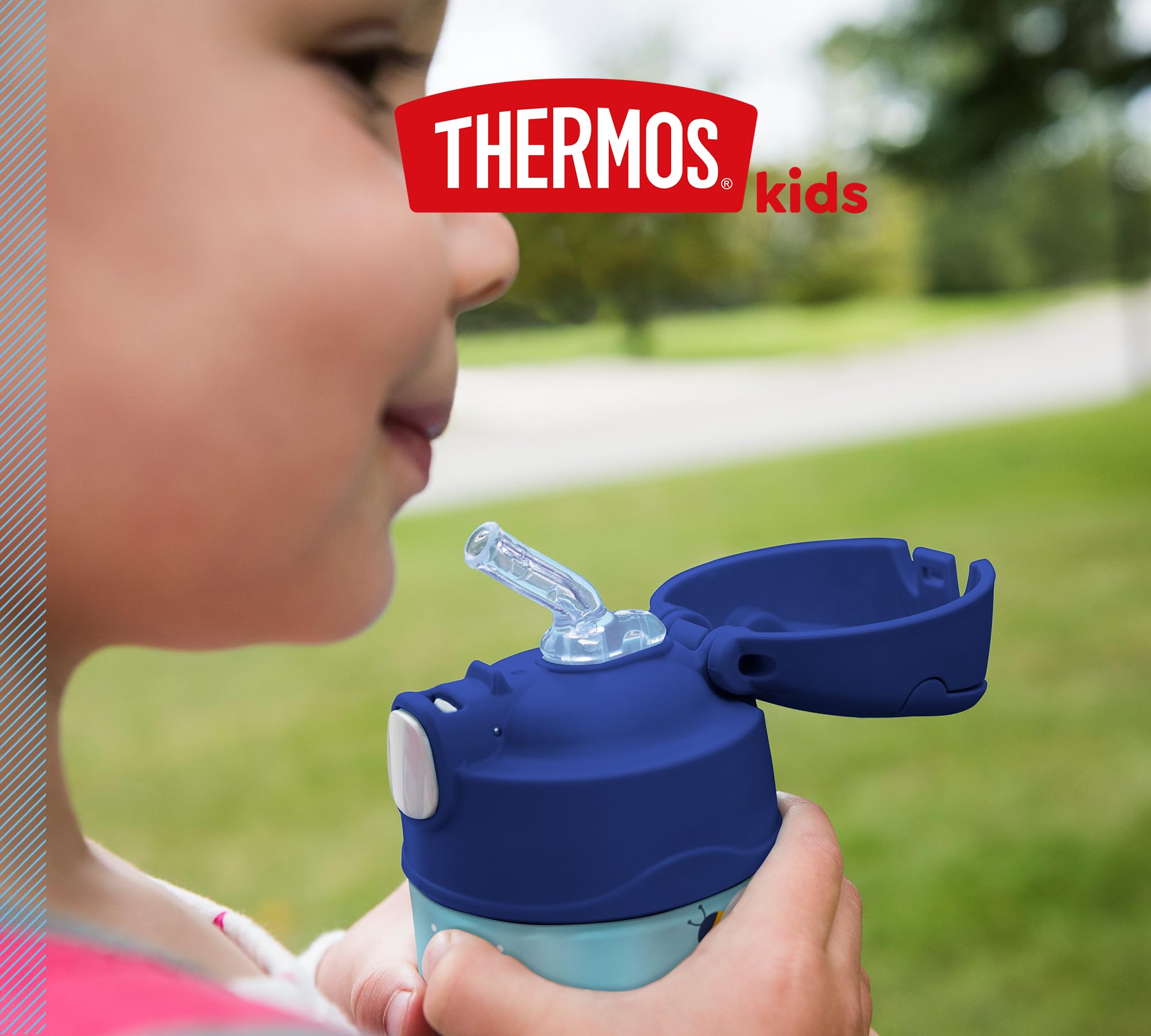 Thermos Funtainer słomkowa butelka pszczoły 0,35 l