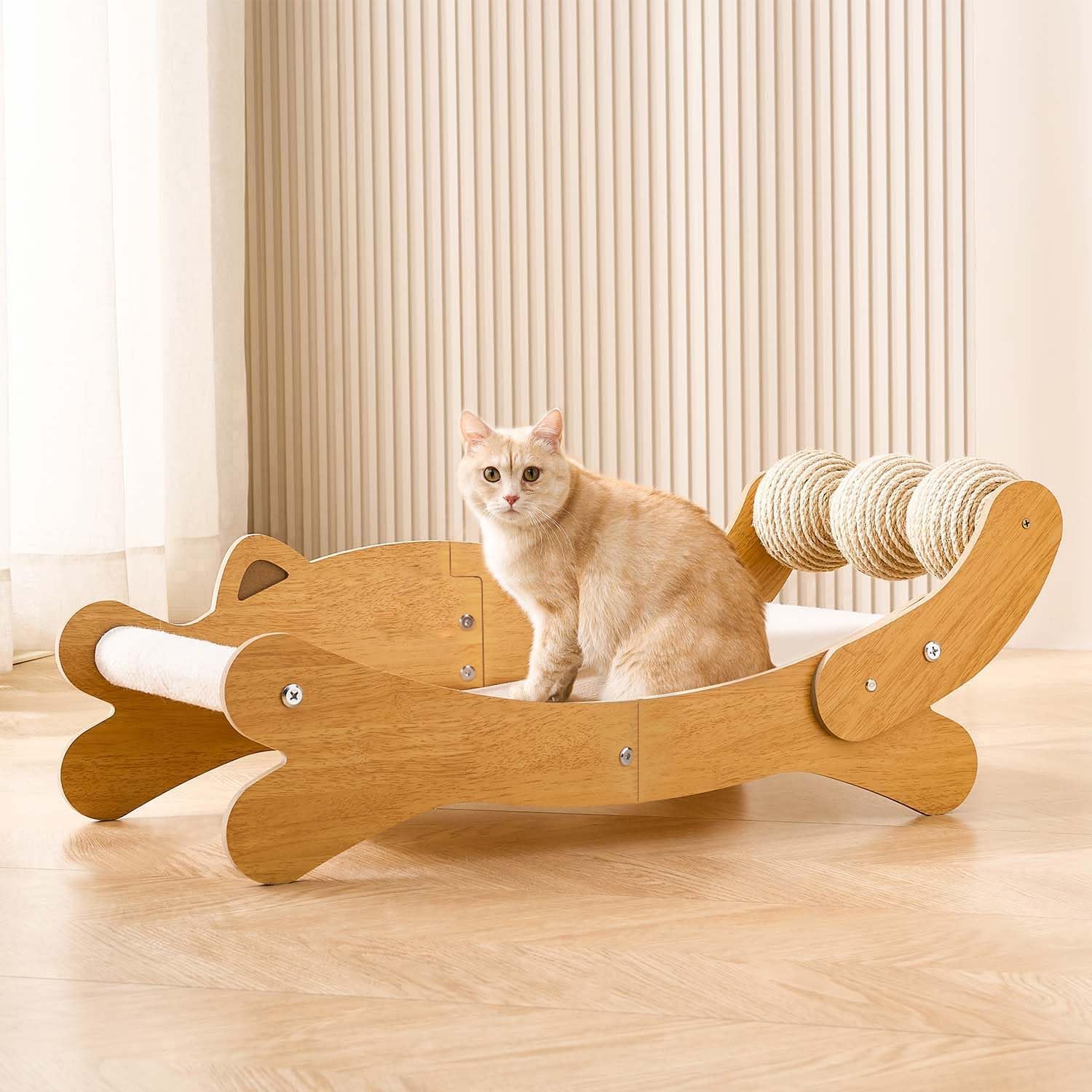 Large Cat Scratcher Bed Hammock with Replacement Felt Protects