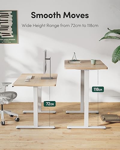 Miniatura 91 de FEZIBO - Escritorio eléctrico ajustable para trabajar sentado o de pie, 40 x 24 pulgadas, para oficina en casa, escritorio ergonómico para Negro