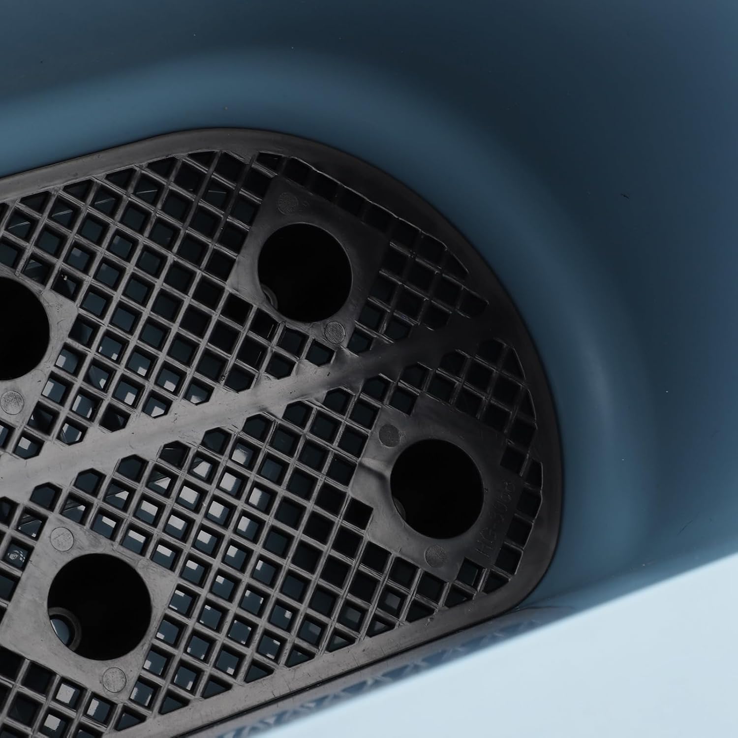 Tissting 3PCS Hanging with Drainage Holes, 17.7x7.1x6.3in Railing Flower Pots, Rectangular Plant Holders for, Vegetables, and Flowers Outdoor Window Box Planter (Blue)