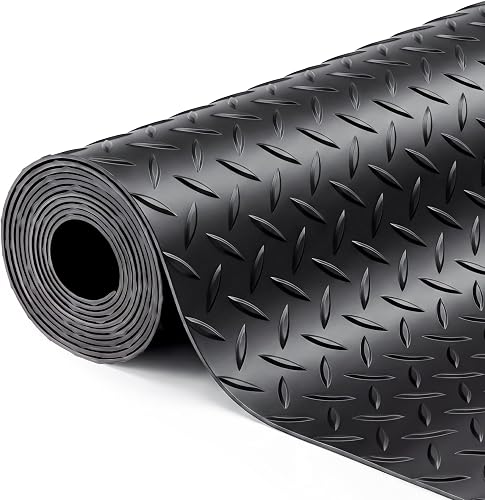 SEAL 4x6 FT Garage Floor Mat - 2.8mm Heavy Duty PVC Diamond Plate Parking Mat, Waterproof & Slip Resistant SEAL 4x6 FT Garage Floor Mat - 2.8mm Heavy Duty PVC Diamond Plate Parking Mat, Waterproof & Slip Resistant