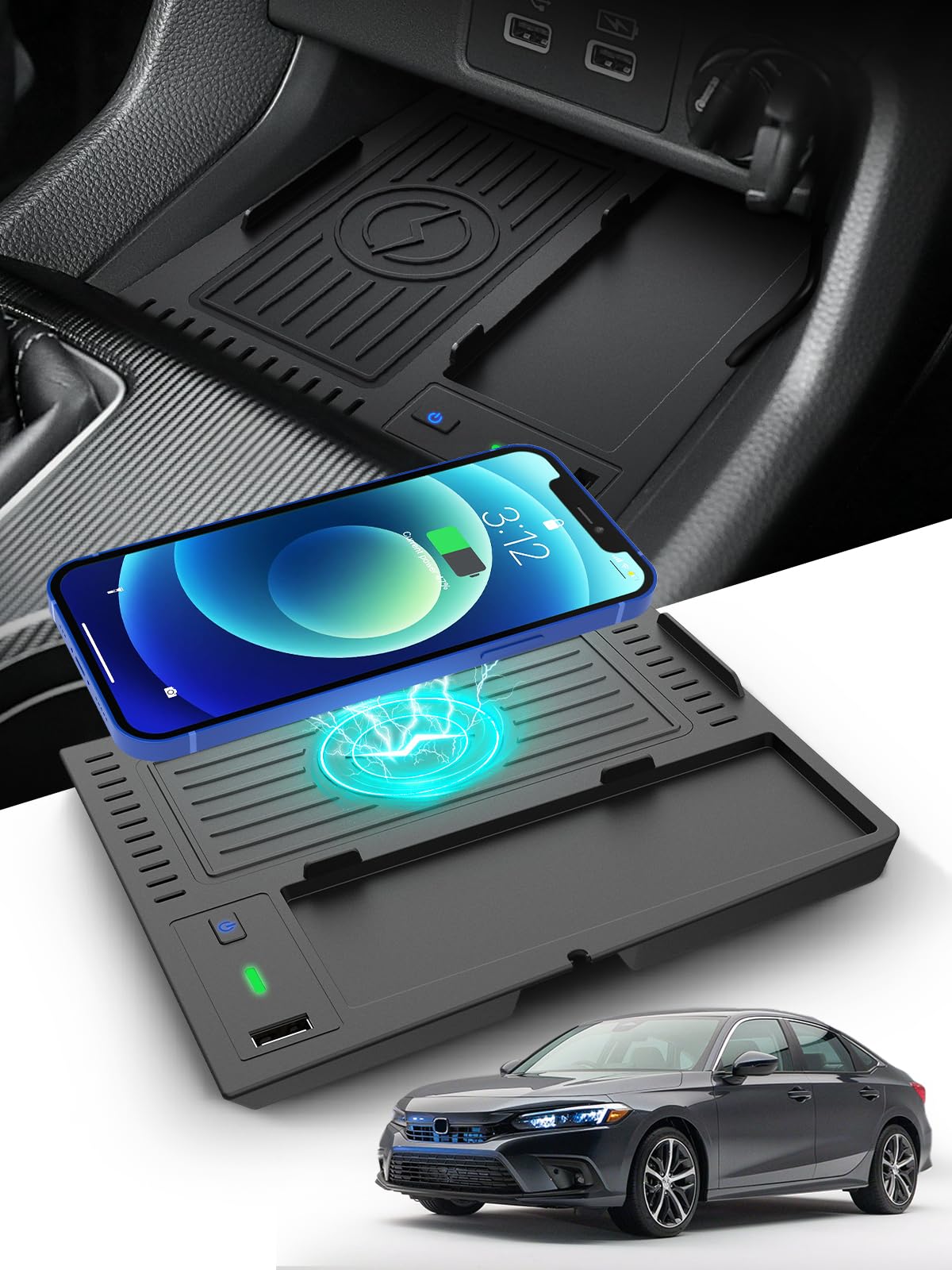 KEWISAUTO Car Wireless Charger For Nissan Sentra S, SV, SR