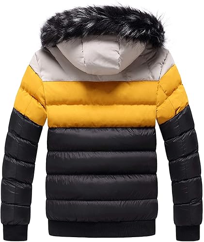 Miniatura 3 de Chaquetas para hombre chaqueta militar casual con capucha talla grande chaqueta de burbujas hinchadas abrigo de parka aislado grande y alto