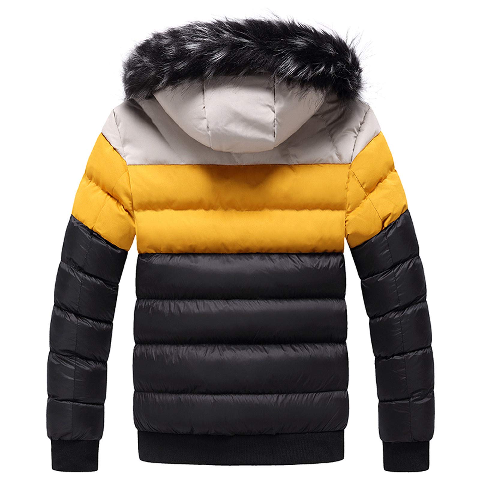 Chaqueta de esquí impermeable para hombre, resistente al viento, cálida, con capucha, para invierno, montaña, exterior, forro polar, cortavientos, chaqueta de esquí y montaña