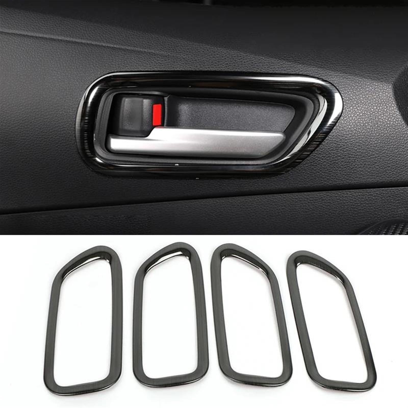 NOHEEU Inner Door Handle Automotive Interior Accessories Door Handle Covers Decorative Parts for Toyota for Corolla E210 2019-2024