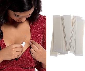 FIMALIA Double Sided Tape for Clothes Bra Stickers One-off Body Skin Tape,Invisible Clear Bra Clothing Tape Strips 15x85mm (Fabric & Skin Friendly)(36,72,108 & 144 Pc)