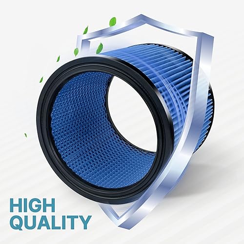 Miniatura 7 de Shop-Vac 9035033 Filtro de cartucho de nanofibra, se adapta a aspiradoras húmedas/secas de la marca Shop-Vac de 5 galones o más, reutilizable, 1