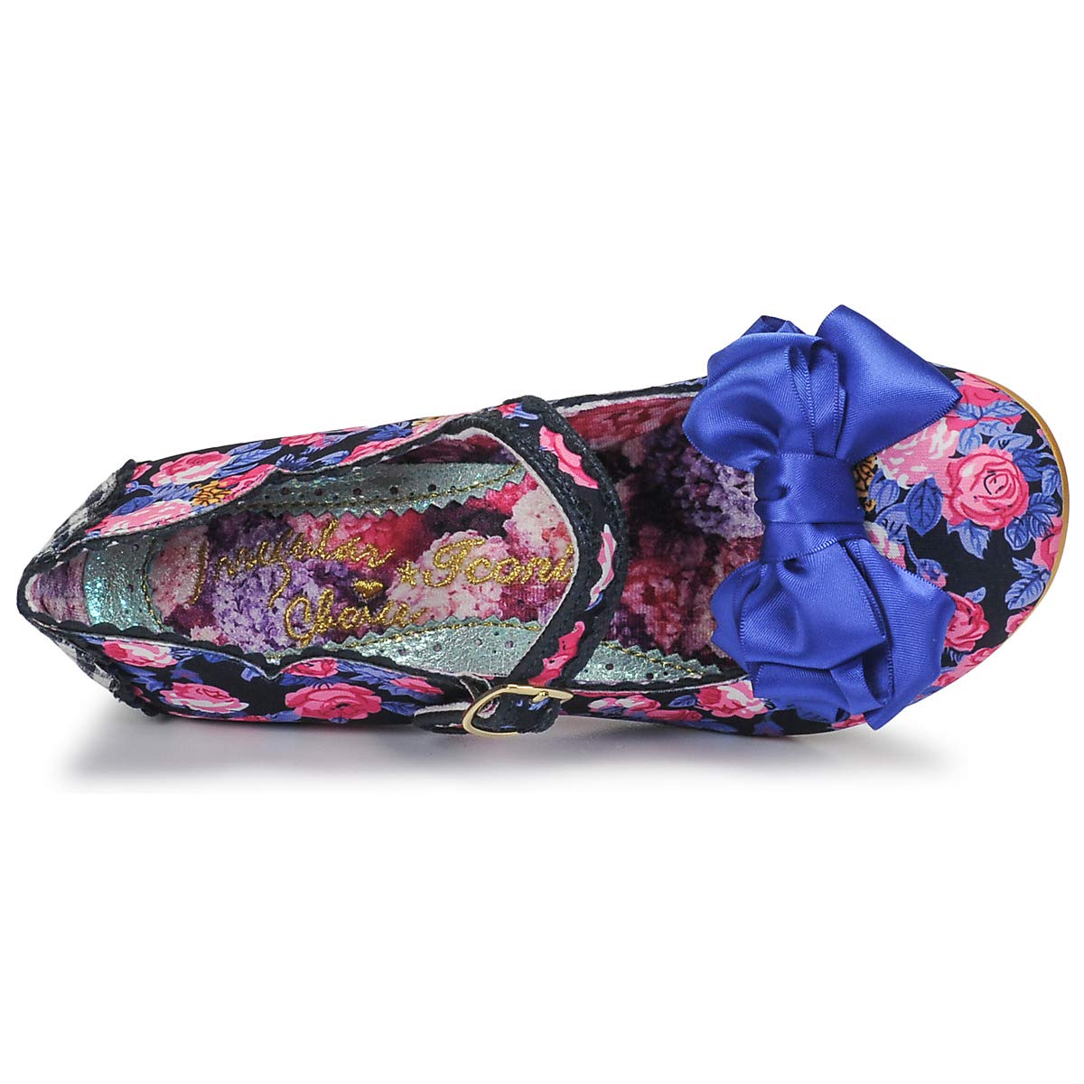 Irregular Choice Damska letnia bryza Mary Jane, (niebieska kwiatowa)
