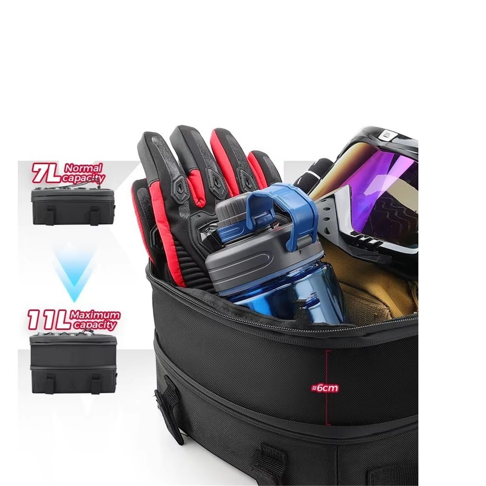 Viaje Moto Bolsa Trasera Para R1300GS Bolsa Protectora Maleta Superior Kit Herramientas Impermeable Para R 1300 GS Para R1300 Y ADV 2023-2024