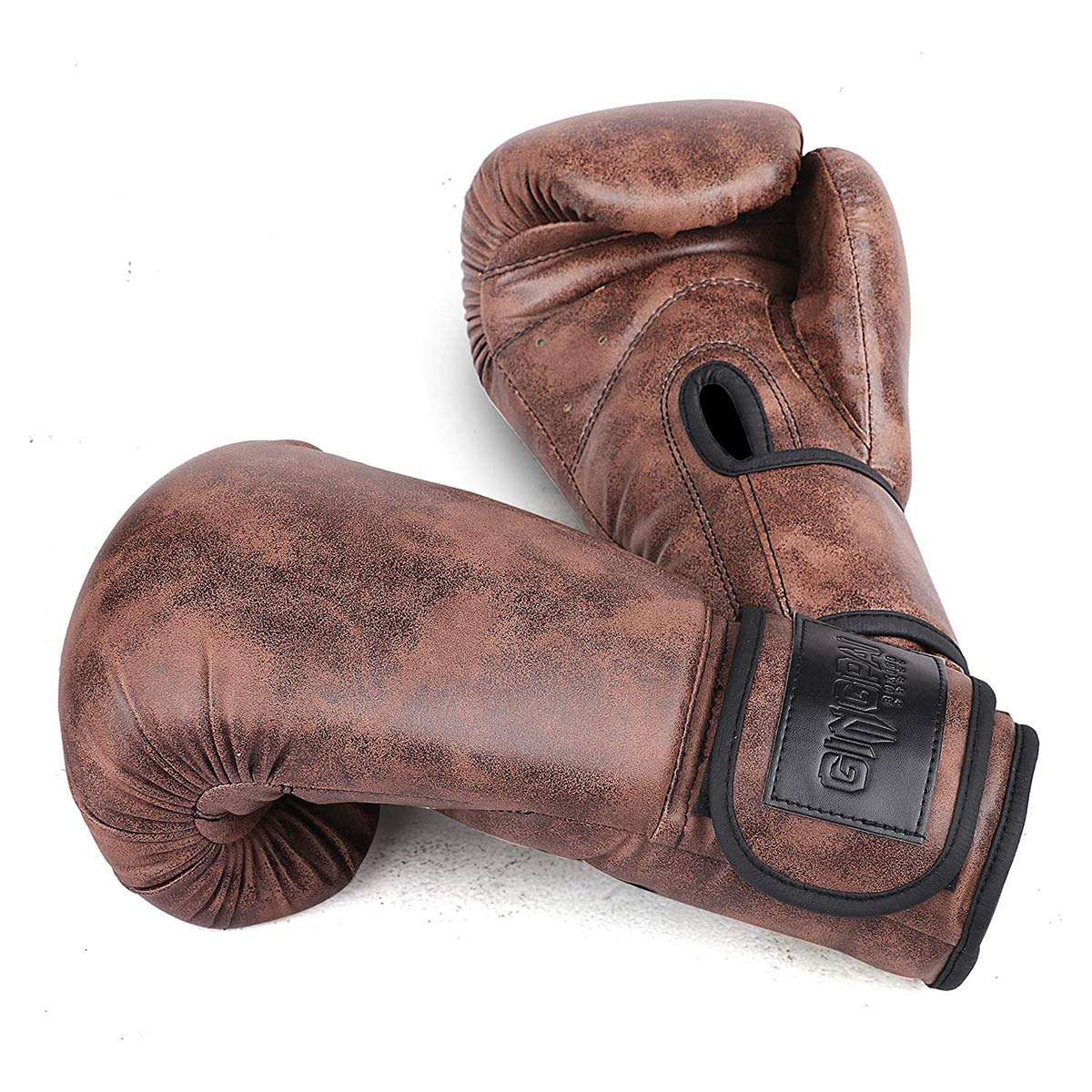 Guantoni Da Boxe Da Donna Per Sacchi Da Boxe, Guantoni Da Boxe Vintage in Pelle Bovina - Muay Thai, Sparring, Sandbag, Guanti Da Allenamento Fitness - Guantoni Da Boxe Punching Mitts