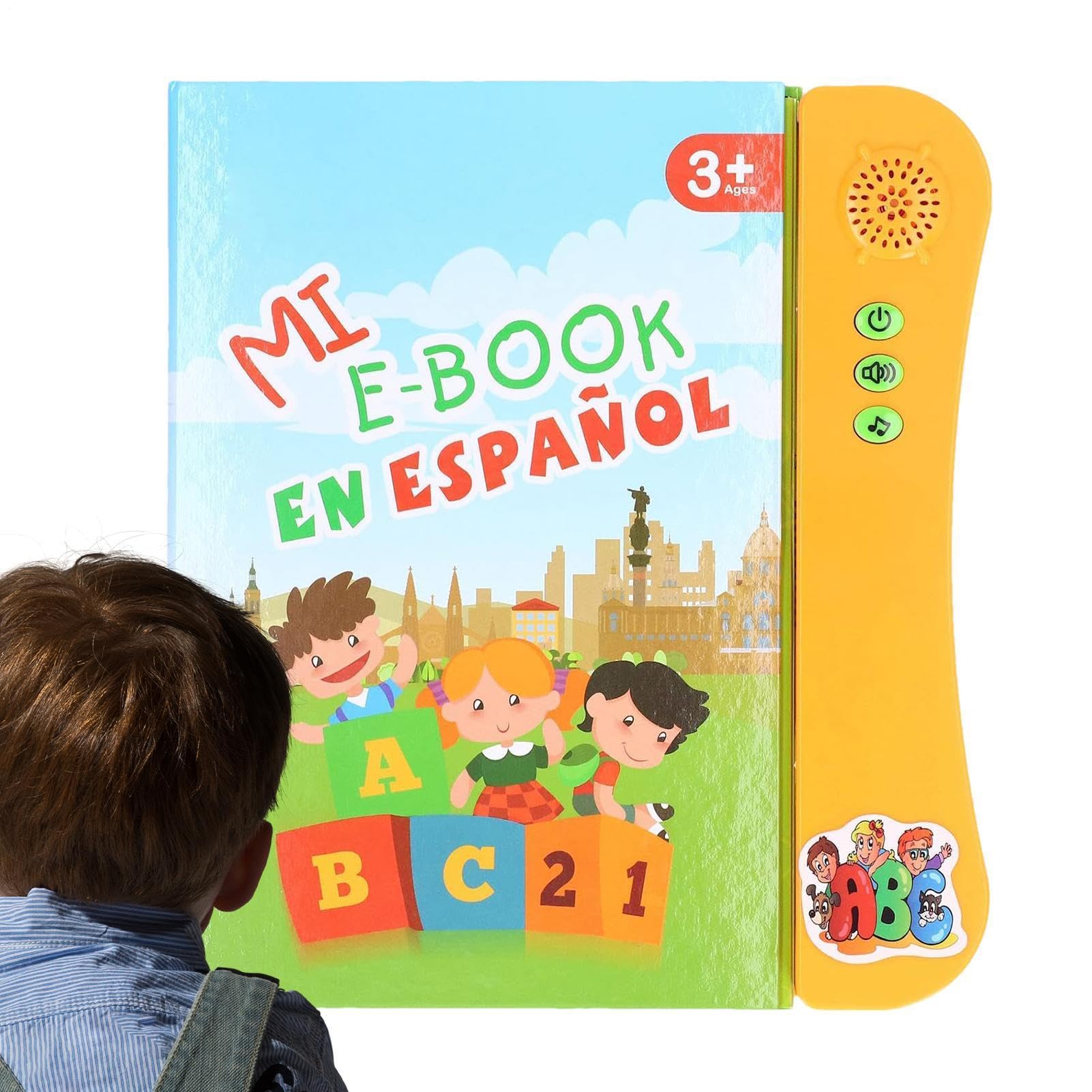 Libros Para Niños Con Botones De Sonido - Educativo Bilingüe Para Aprender Palabras,Libros Educativos Sonoros Para Niños,Para Niños Y Niñas 3 Años, Cumpleaños, De La Casa Escuela