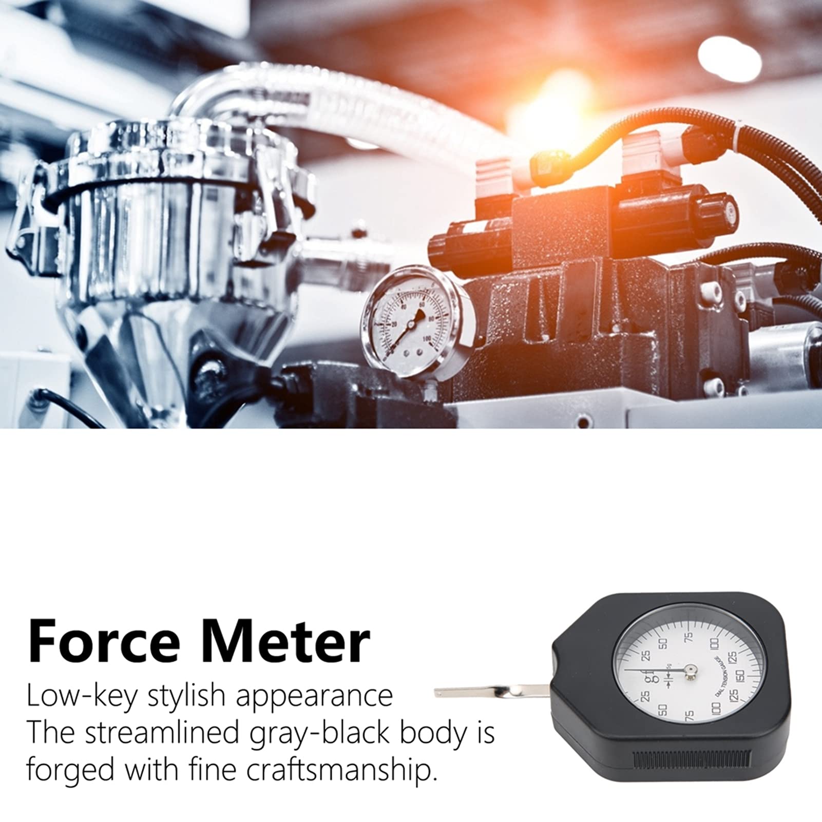 Yuecoom SEG-150-1 Tension Meter Gauge,Single Needle Switch Dynamometer 150g for Measuring,Tensiometer Dial Tension Gauge Pressure Pull Tester for Testing