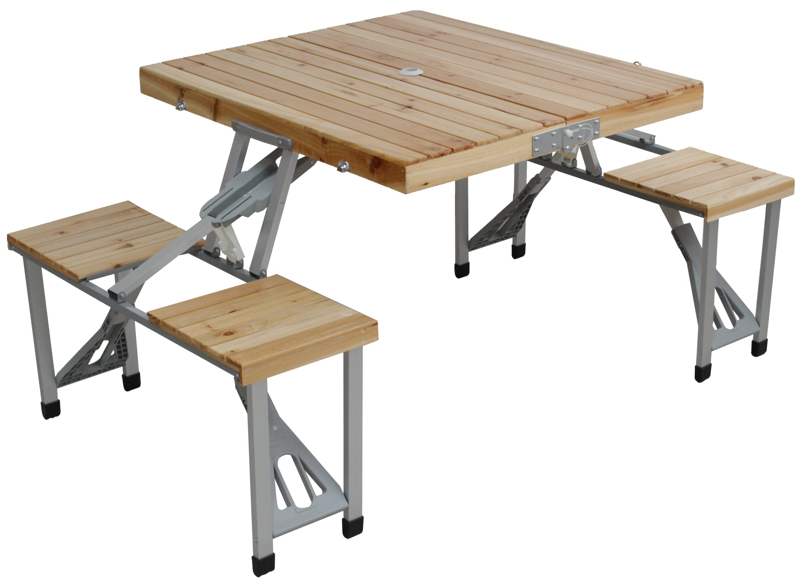 Amazon.co.jp: 木製ピクニックテーブル 木製 テーブル レジャー