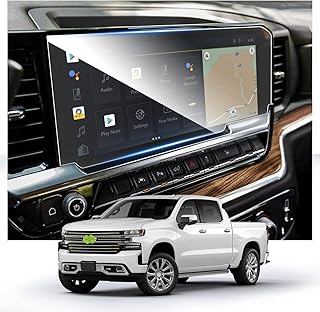 Screen Protector for 2022 2023 Silverado 13.4-in Radio Touchscreen Chevy Silverado 1500 Accessories 9HD Tempered Glass Compatible with 2022 2023 Chevy Silverado (LT,RST,Trail Boss,Custom,WT,LTZ,High Country,ZR2)