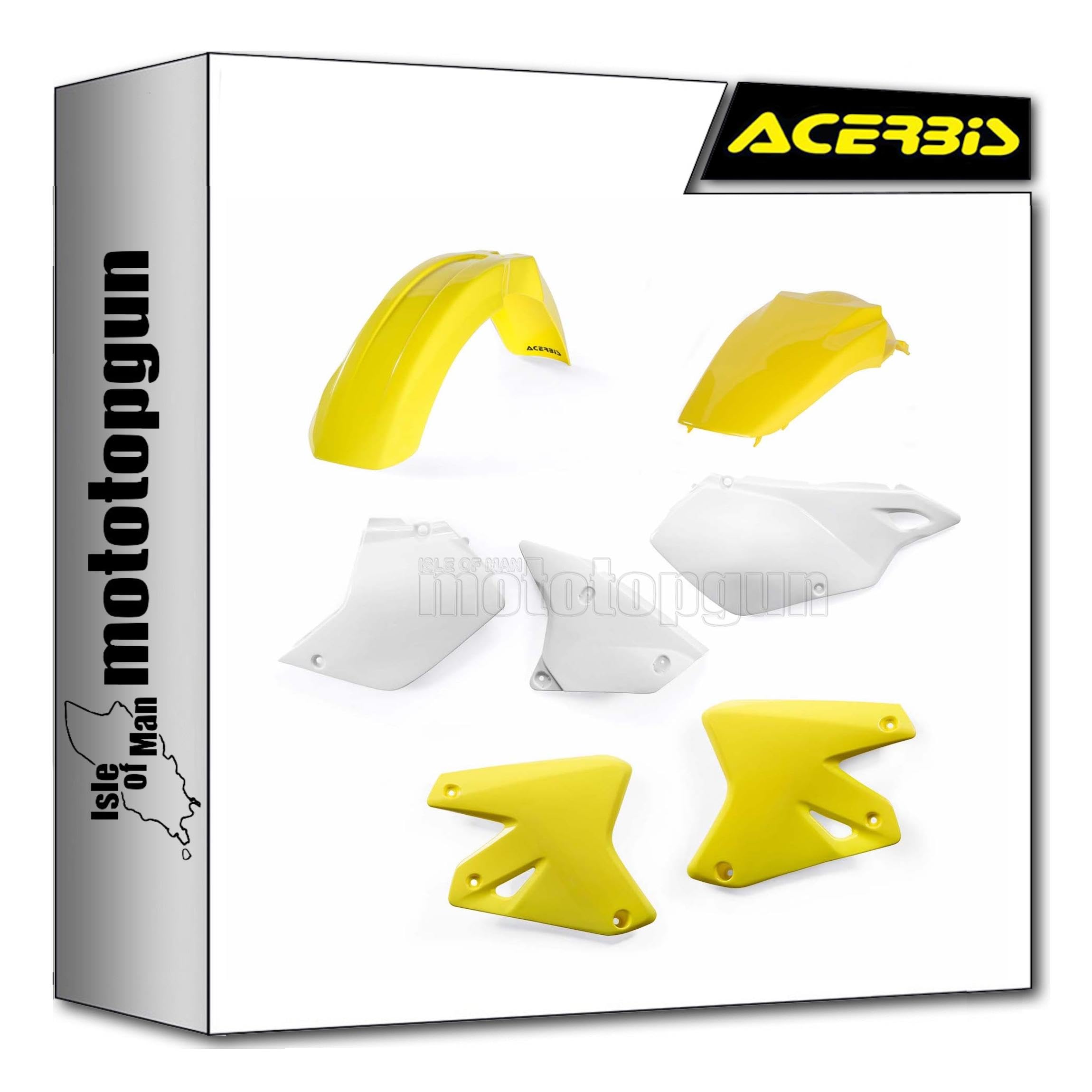 acerbis 0007586.553.003 kit plastiche compatibile con suzuki drz 400 sm 2000 2001 2002 2003 2004 2005 2006 2007 2008 2009 2010 2011 2012 2013 2014 2015 2016 2017 2018 mototopgun