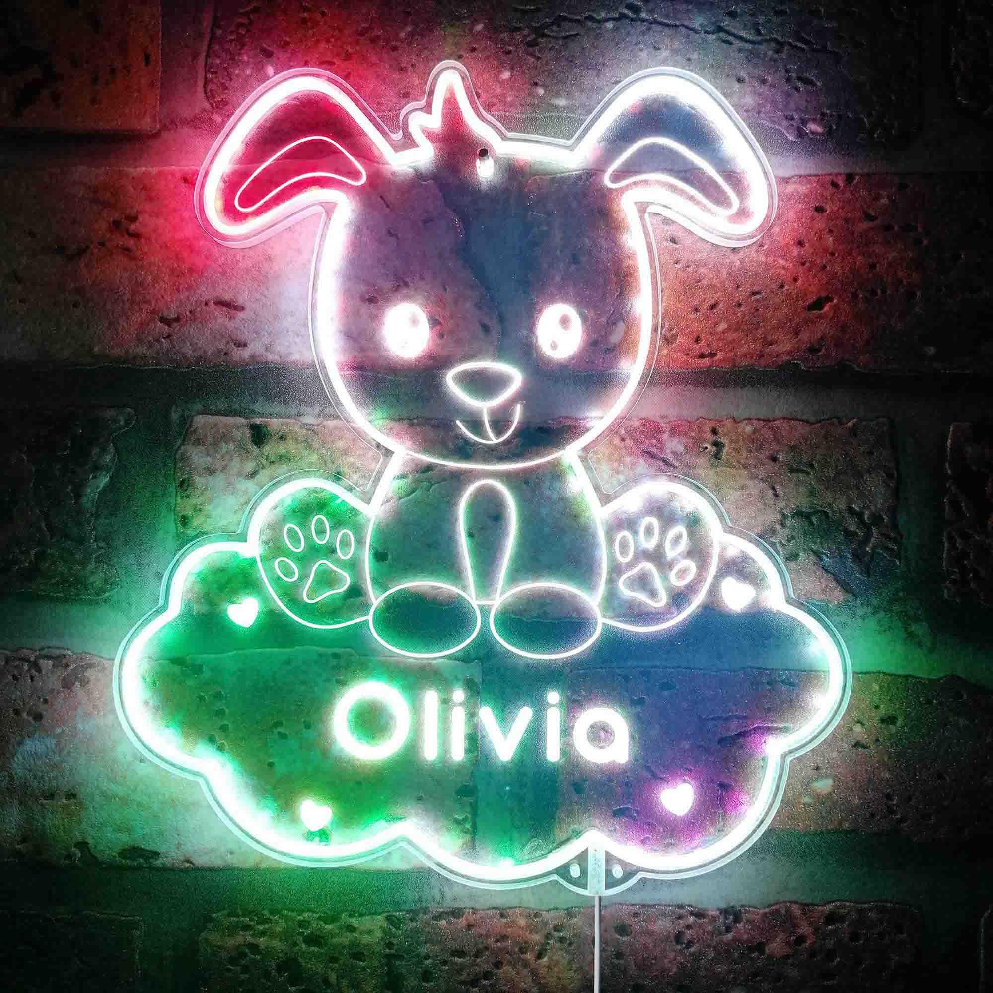 ADVPRO Name Personalized Dog RGB Dynamic Glam LED Sign - Cut-to-Edge Shape - Smart 3D Wall Decoration - Multicolor Dynamic Lighting - st06s44-fnd-p0001-tm